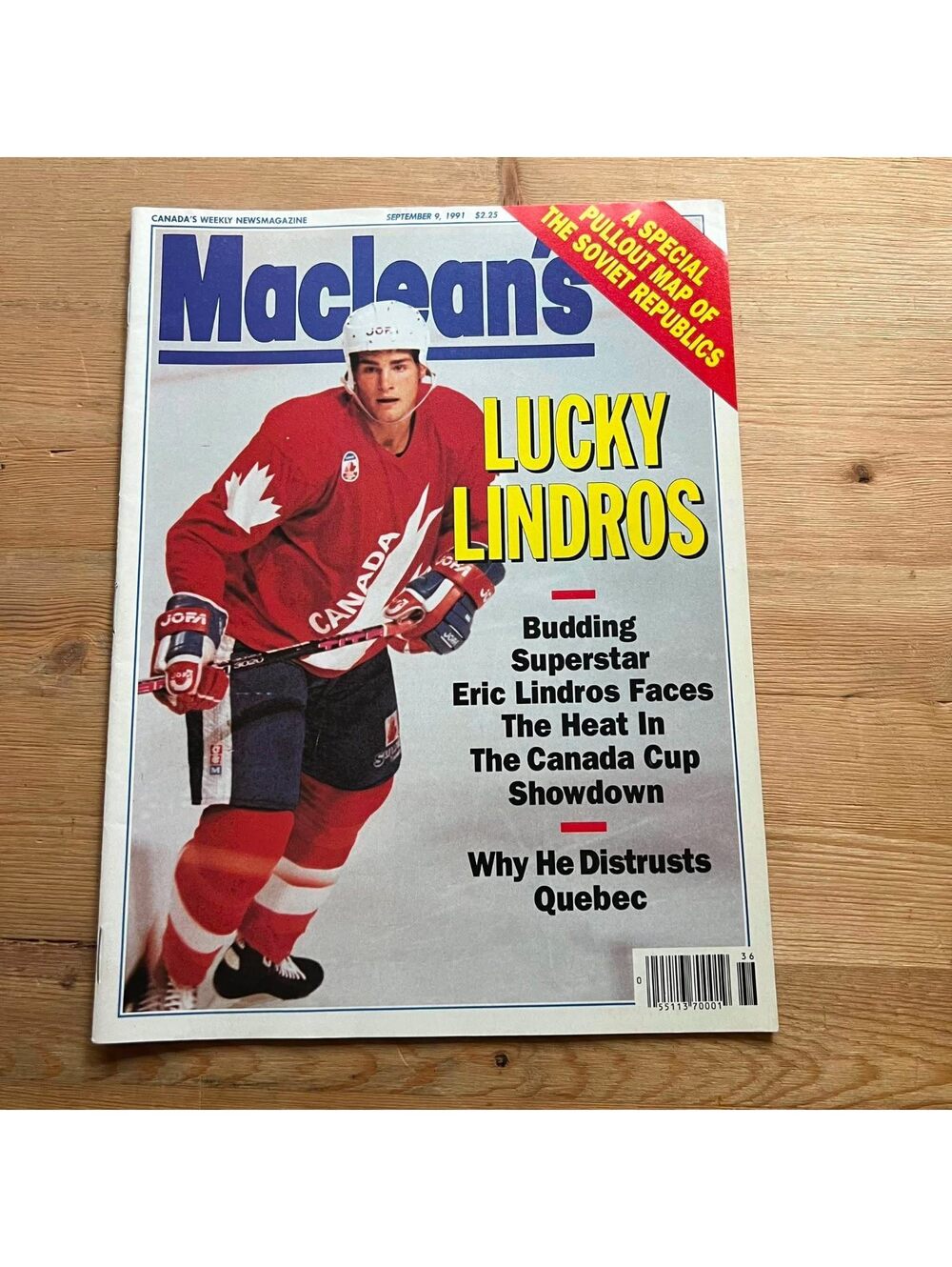 Sports Illustrated Lucky Lindros September 9, 1991 Magazine BK03